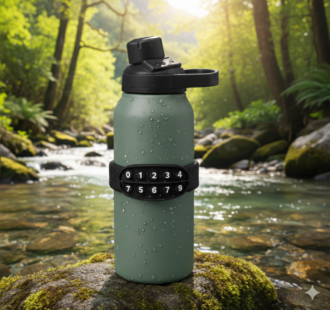 Close-up of the GoleWay bracelet during an outdoor hike.